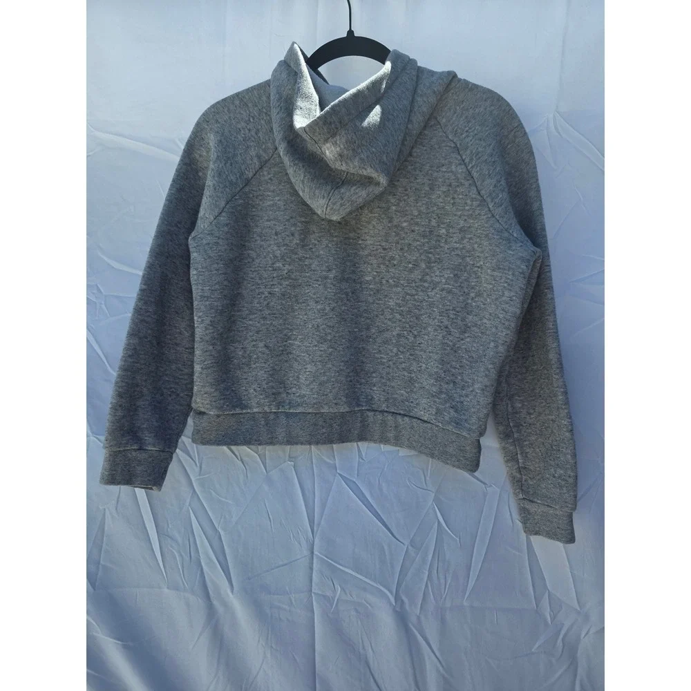 Madewell MWL Heather Grey Raglan Sleeve Pullover Hoodie Sweatshirt XS - Picture 3 of 6